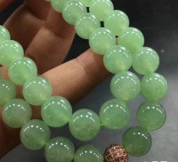 冰种晴水珠子翡翠项链(58颗)