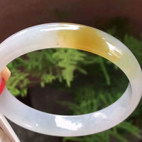 黄翡冰糯种手镯（正圈58.3mm）