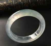 飘花玻璃种翡翠手镯 56.7mm