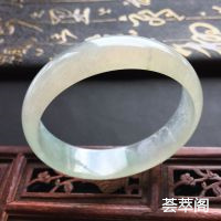 冰种晴水翡翠手镯 