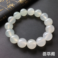 冰种淡晴水圆珠翡翠手链