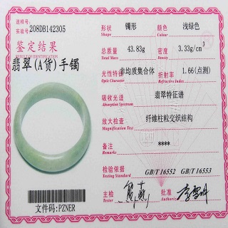 买翡翠手镯要有什么证书
