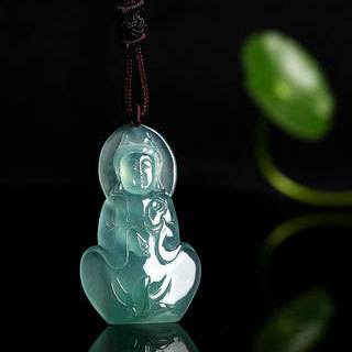 翡翠A货怎么选观音吊坠