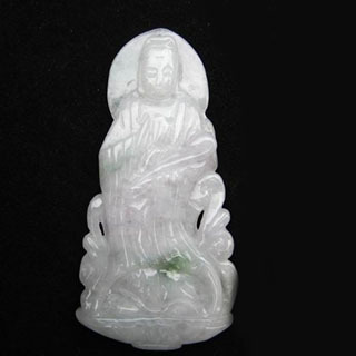 冰糯种翡翠观音挂件价格