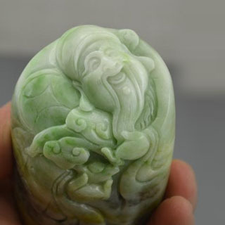 南阳独山玉财神爷手玩件价格