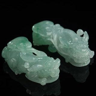 打灯如何看貔貅翡翠几分水