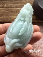糯冰青地龙龟 手把件或者小摆件 尺寸92.6/49.6/28.7,水润 清爽 釉洁 完美，雕工精湛，结缘