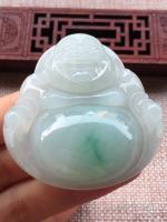 超值价，大佛公，飘绿，手镯心做的，尺寸55/53/13.8！超级厚的，市场少有的大佛公    