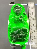 ✨墨翠绿度母✨新货！  老坑高冰  极品墨翠   黑度种水都是极品上上等     冰透无比   品相完美     没有一点瑕疵   品质极好    刚性十足   收藏品❗❗
