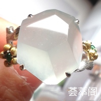 【高冰戒指】钻石面切功，特惠别大气的大钻石，冰透水润，干净细腻，实物更冰透，大件饱满，完美，18k金奢华钻石镶嵌