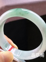 特惠，圈口57，正圈手镯，飘兰花，玉质细腻水润，性价比高，完美，尺寸57-14.7-7.3mm    