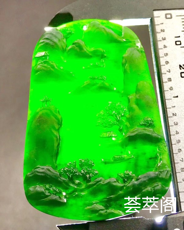 特惠：【墨翠山水牌】新货！ 老坑高冰   极品墨翠   黑度够黑   极品帝王绿底色     种老起胶    冰透无比    性价比超高  （翡翠中最神秘的墨翠，低调奢华有内涵）❗❗