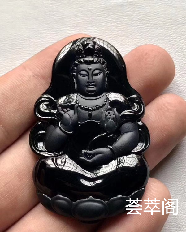 特惠：【墨翠立体观音】新货！  老坑高冰   极品墨翠   黑度极黑    极品帝王绿底色      冰透无比   种老起胶     品质极高   性价比超高 （翡翠中最神秘的墨翠，低调奢华有内涵）❗❗