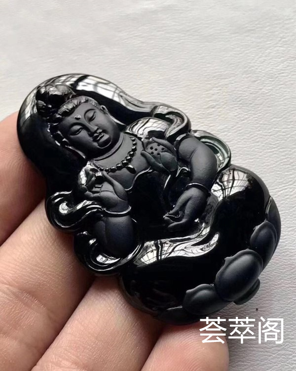 特惠：【墨翠立体观音】新货！  老坑高冰   极品墨翠   黑度极黑    极品帝王绿底色      冰透无比   种老起胶     品质极高   性价比超高 （翡翠中最神秘的墨翠，低调奢华有内涵）❗❗