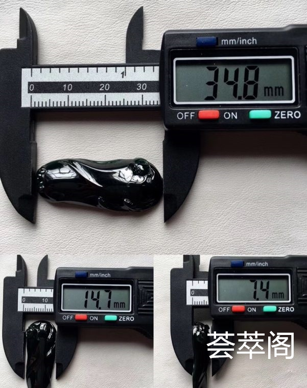 顶级料子：【墨翠连年有余*力争上游】玻璃种！  老坑高冰   极品墨翠   蛋面品质雕刻而成   黑度种水都是极品中上上品       冰透无比   种老起胶     品质极高   性价比超高 （翡翠中最神秘的