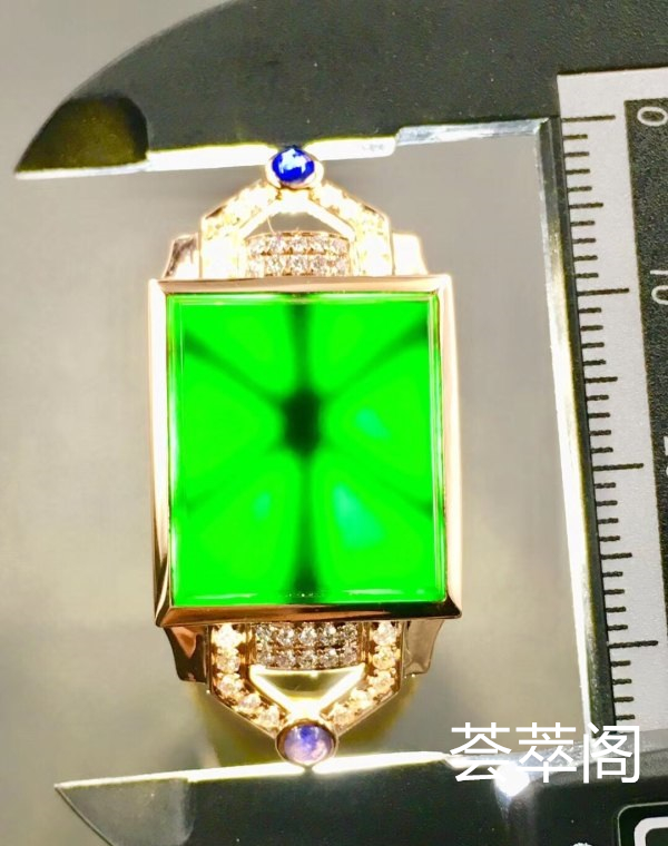 特惠：【墨翠素牌*手表】独家设计款！  18K玫瑰金重金镶嵌  老坑高冰   极品墨翠   黑度种水都是极品中上上品     裸石干净无比  冰透无比   种老起胶     品质极高   性价比超高 （翡翠中最神秘